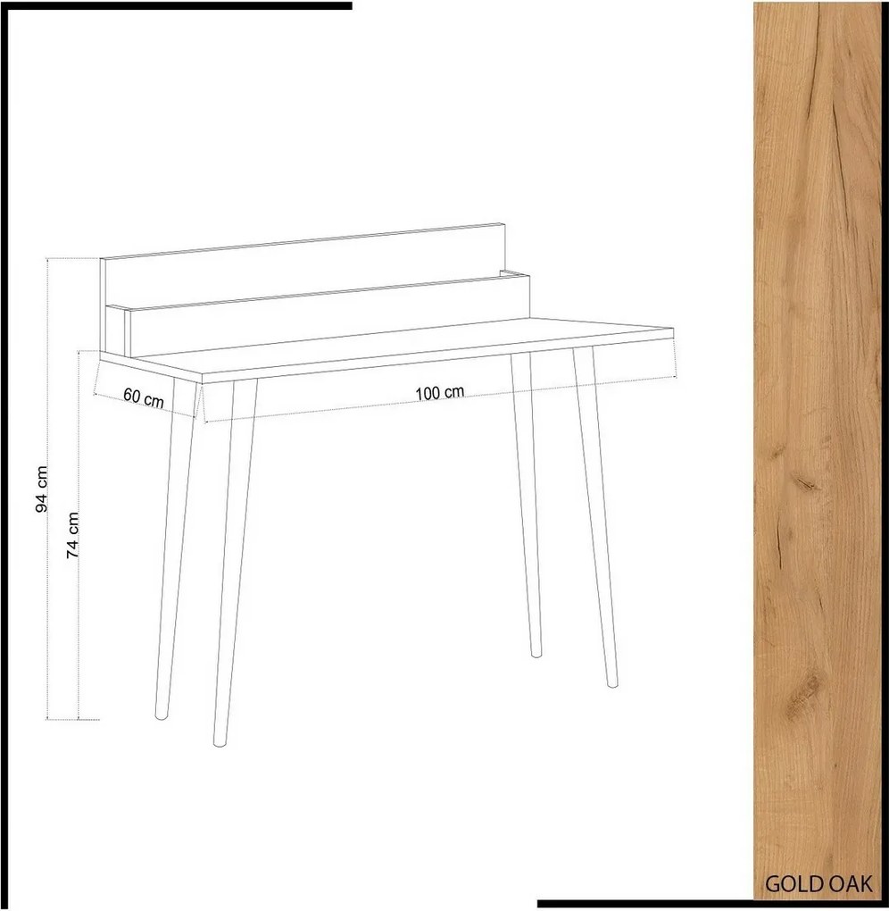 Rammi Oak íróasztal