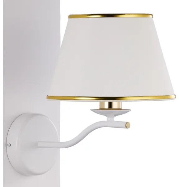Jupiter 2086 - SAMBA fali lámpa 1xE27/15W/230V fehér/arany