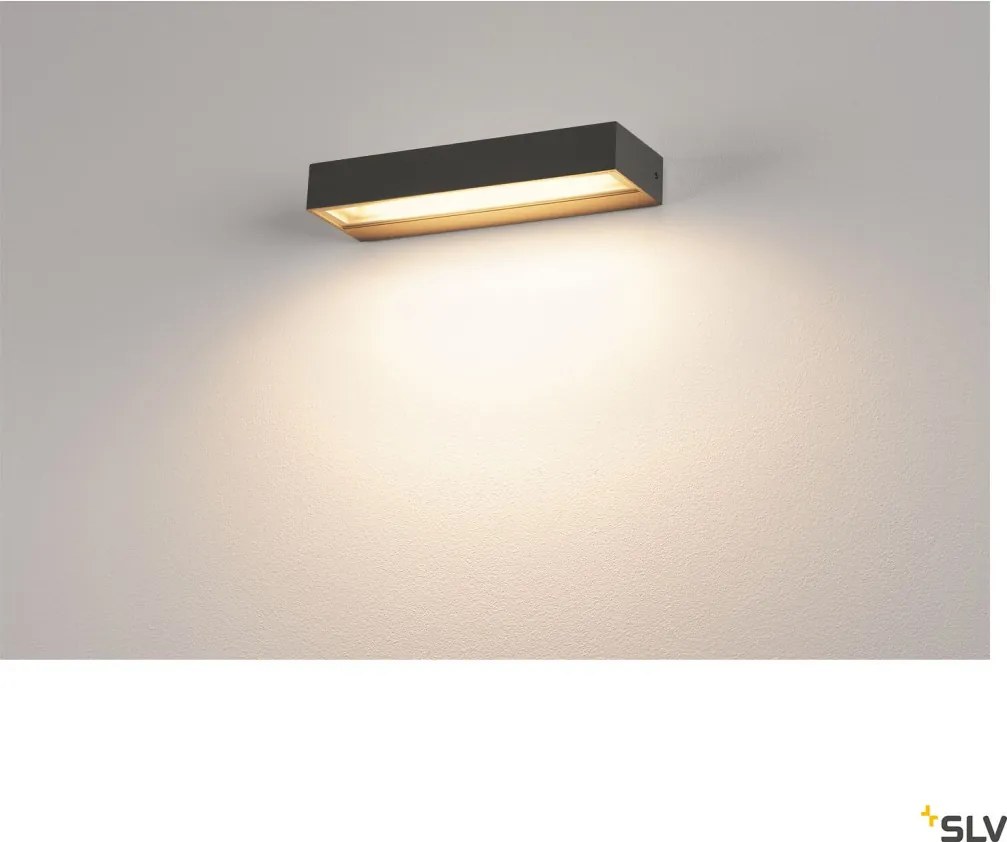 SLV 1002069 PEMA Modern Kültéri Fali Lámpa Antracit, Átlátszó LED IP54