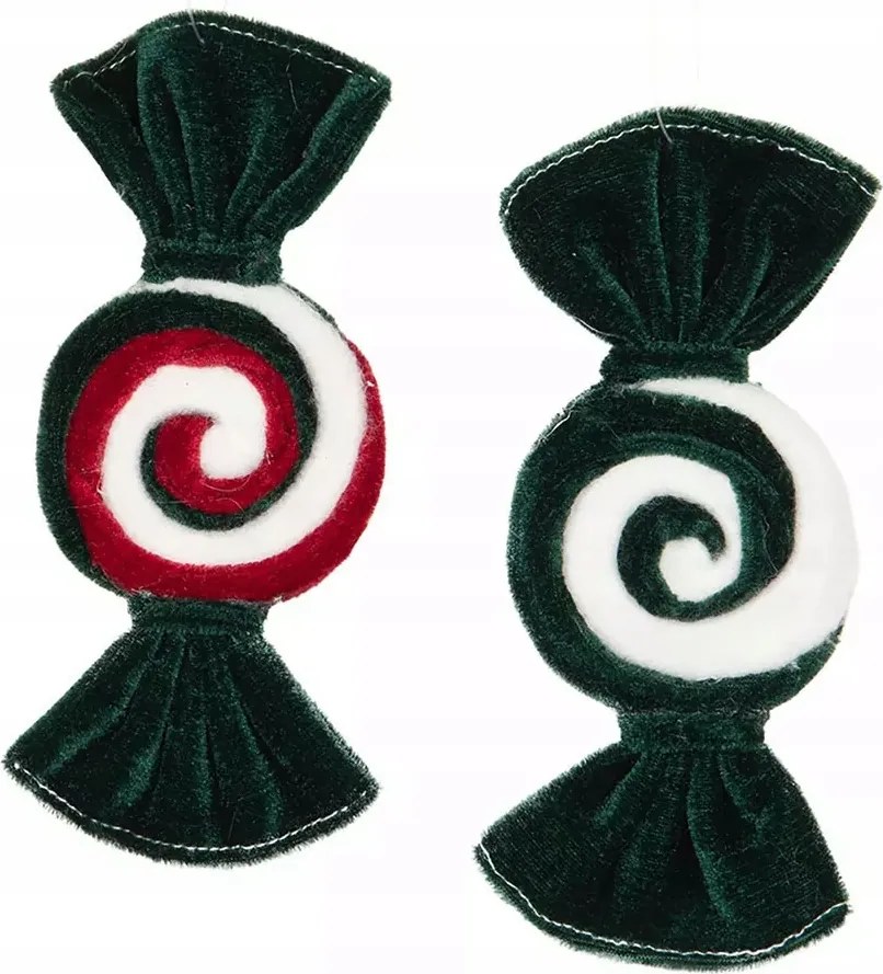 Bombák Medálok Cukorka karácsonyfa dísz dekoráció lépcső ajtó 2 db