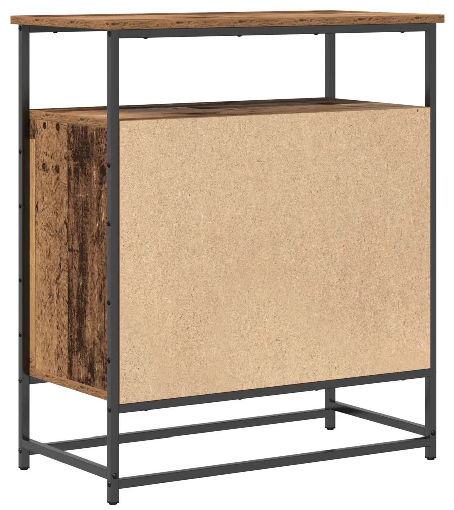 Old Wood oldalbord 69x35x80 cm Mérnöki Fa és Acél