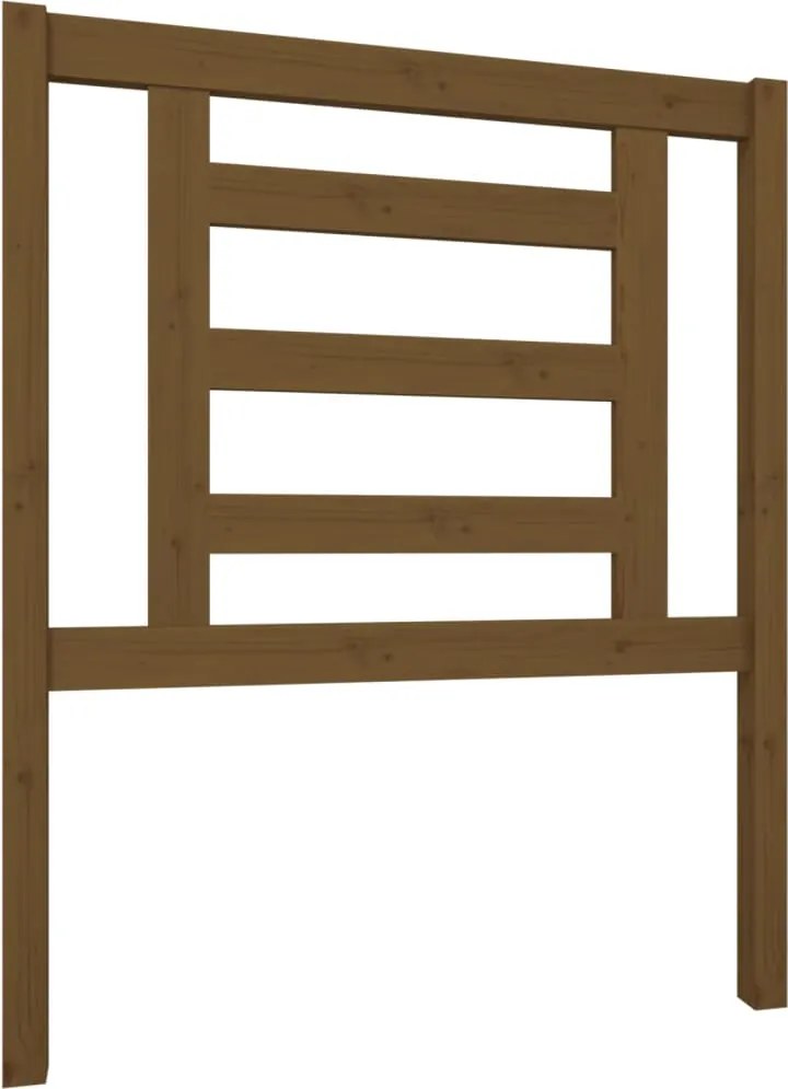 vidaXL mézbarna tömör fenyőfa ágy fejtámla 81 x 4 x 100 cm