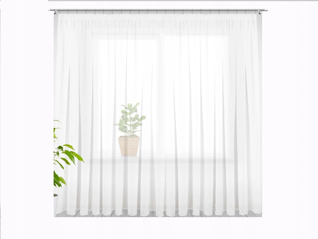 Mg Függöny kész fátyol 250x280cm széles, ólommal