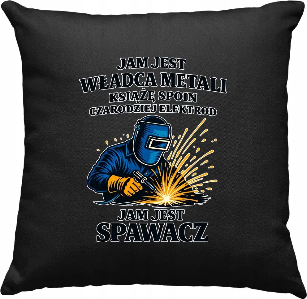 Hegesztő király párna, fekete