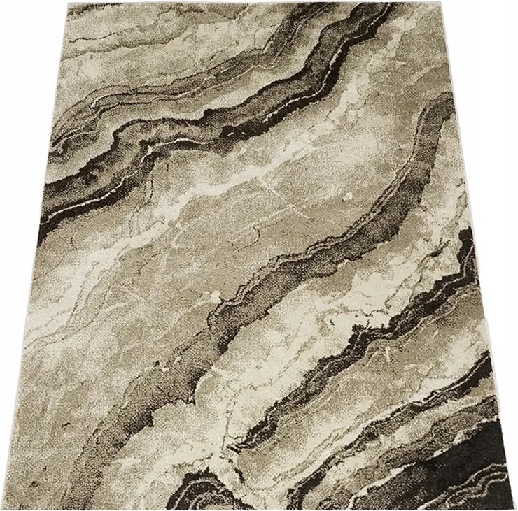 Szőnyeg 120x180 Modern Bézs Hálószoba Nappali Vastag Húsos Minőség