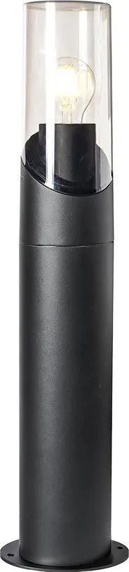 PREZENT 28209 ACREA Modern Kültéri Állólámpa Fekete, Füstös E27 IP44