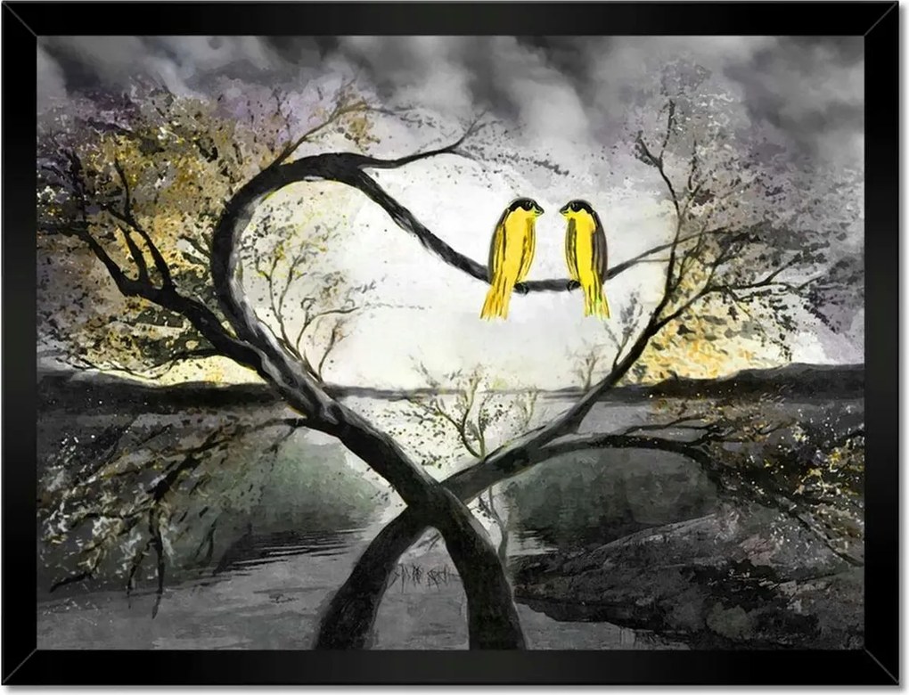 Poszterek keretben 40x30 Randevú az éjszakai fényben