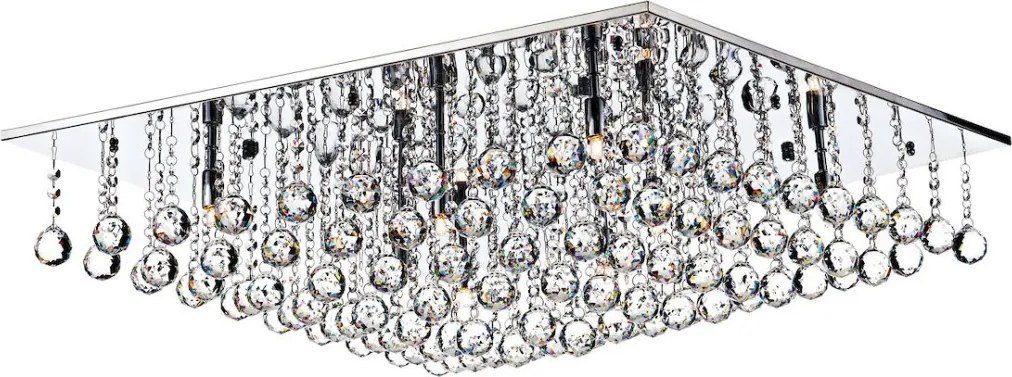 DAR LIGHTING ABA4750 ABACUS Kristály Mennyezeti Lámpa Csiszolt Króm G9 IP20