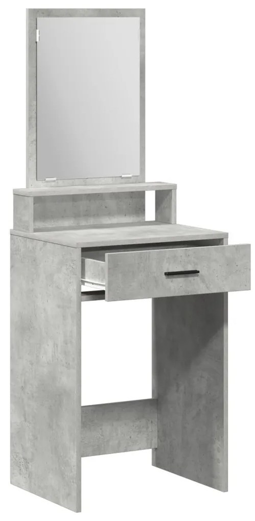 Fésülködőasztal Fiókokkal Beton Szürke 50x41x140 cm