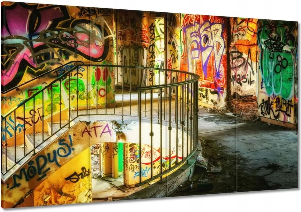 Festmények 120x80 Graffitti falfestmény