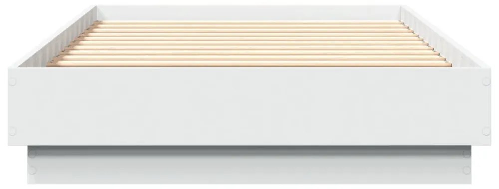 fehér ágykeret LED-világítással 75 x 190 cm