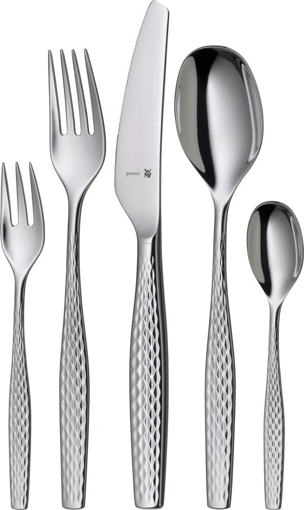Ezüstszínű rozsdamentes acél evőeszköz készlet 66 db-os Sentic – WMF