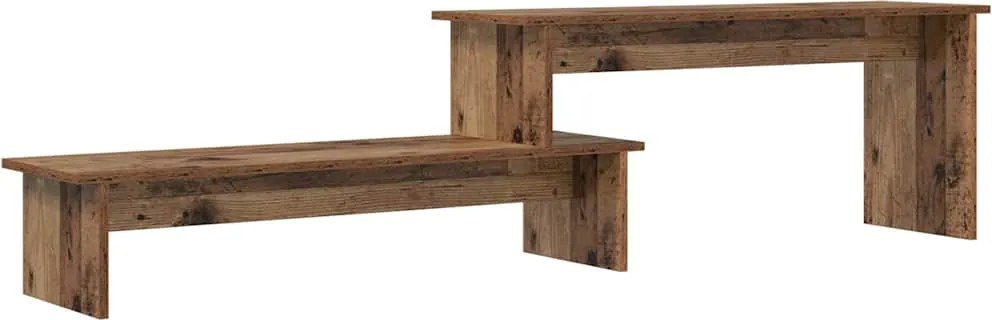 vidaXL TV szekrény garnitúra Öreg fa 180 x 30 x 43 cm Faanyag