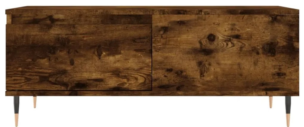 Füstös tölgy színű fatermék dohányzóasztal 90x50x36,5 cm