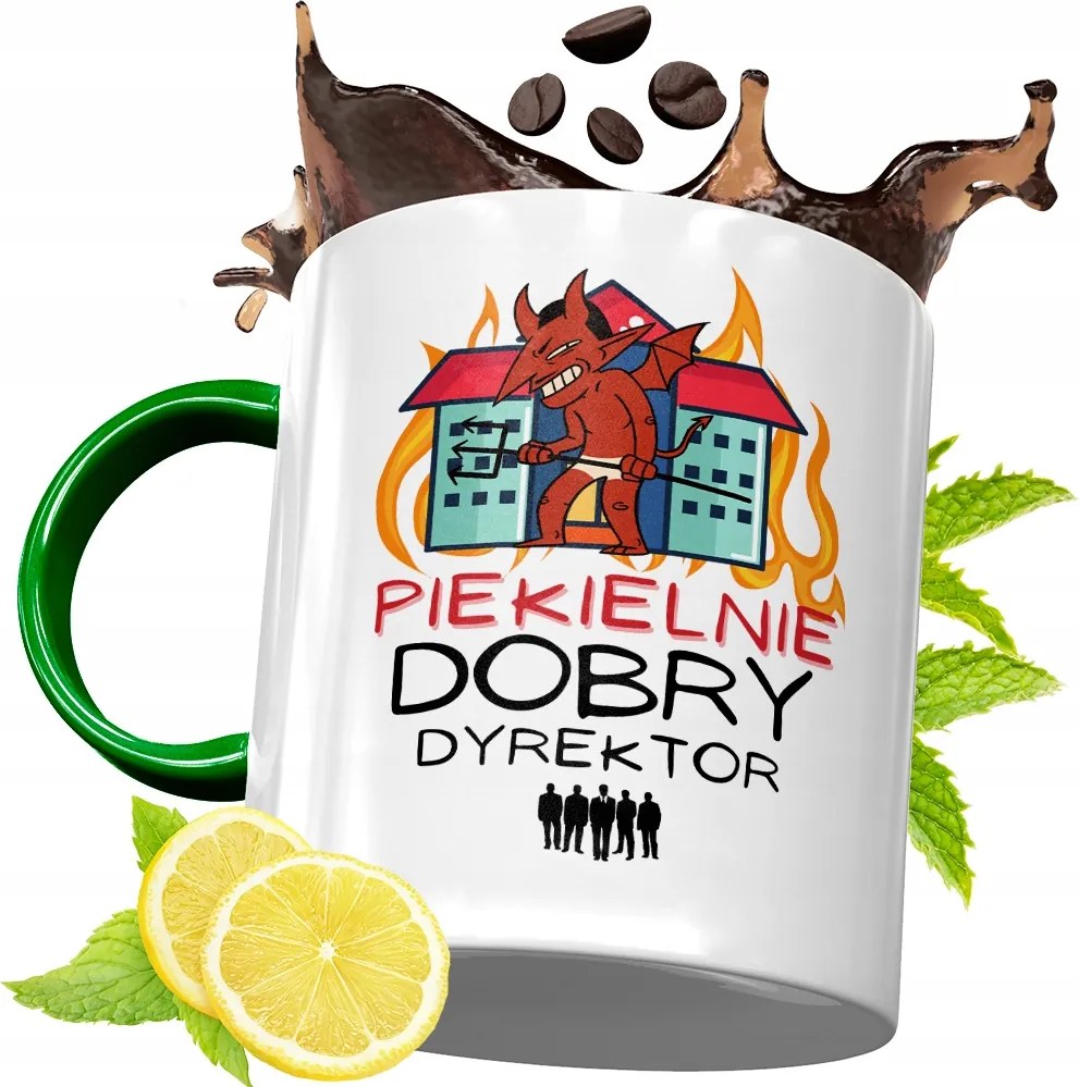 Zöld Bögre Igazgatónak Születésnapra Ajándék fényképes nyomtatással