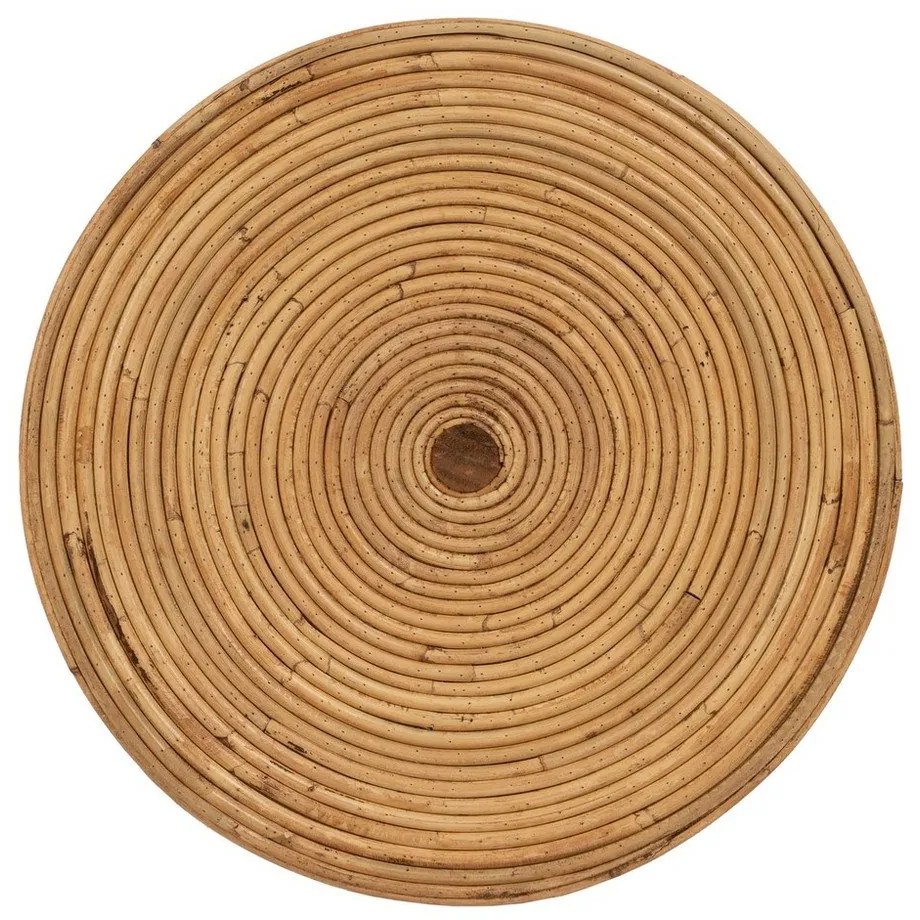 Rattan kerek tárolóasztal ø 60 cm – Ixia