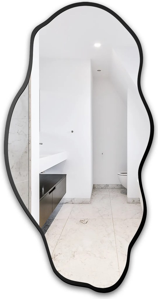 Lolit organikus tükör fekete Mdf keretben 60x123 dekoratív