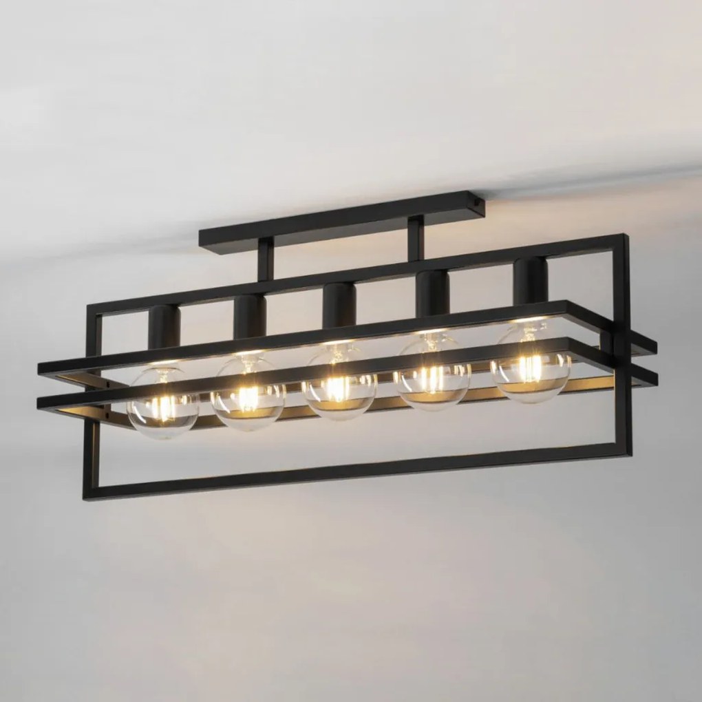 SIGMA LIGHTING 32409 MERCI Loft Mennyezeti Lámpa Fekete E27 IP20