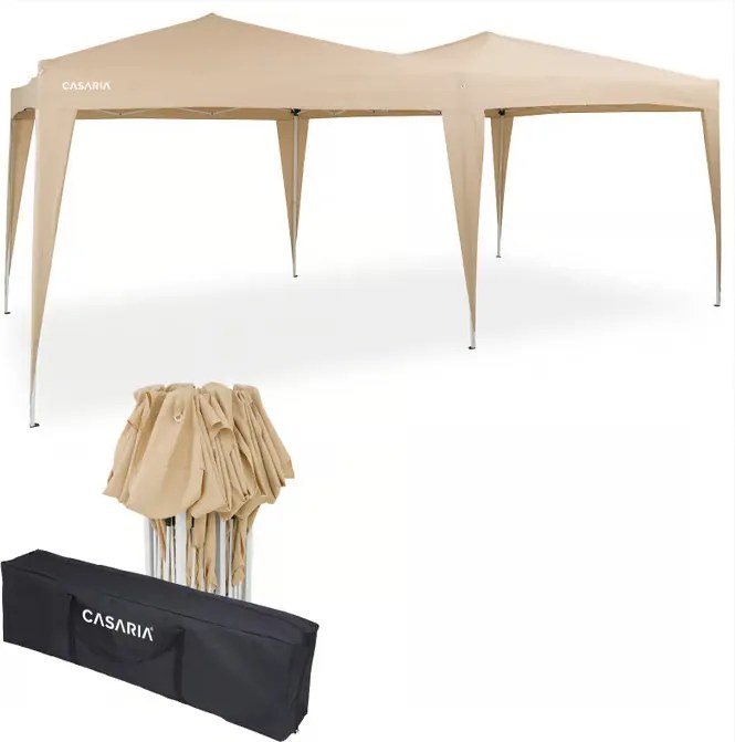 Deuba Kerti pavilon 3 x 6 m - bézs UV védelem 50+