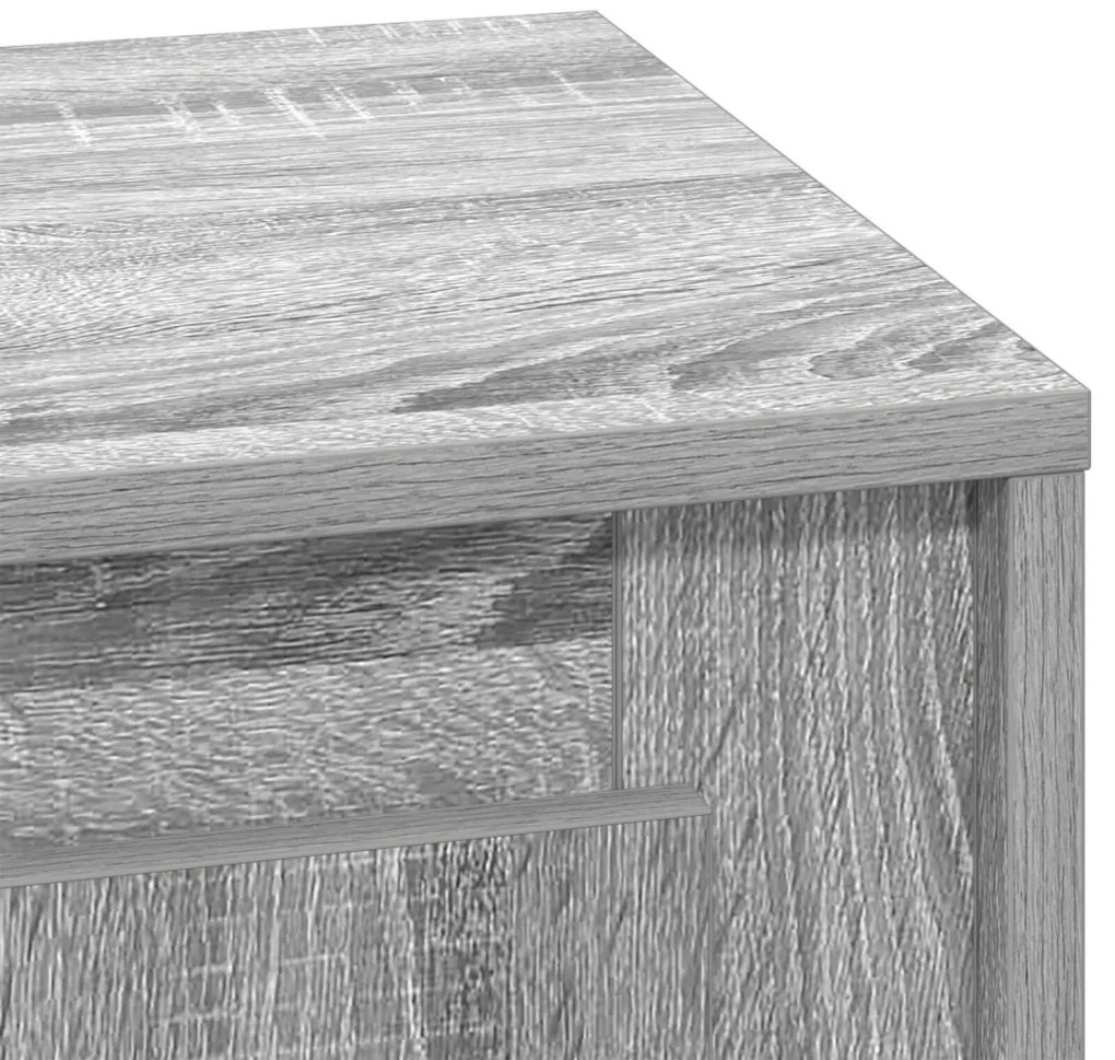 Éjjeli asztal LED világítással Szürke Sonoma 44x34,5x45 cm