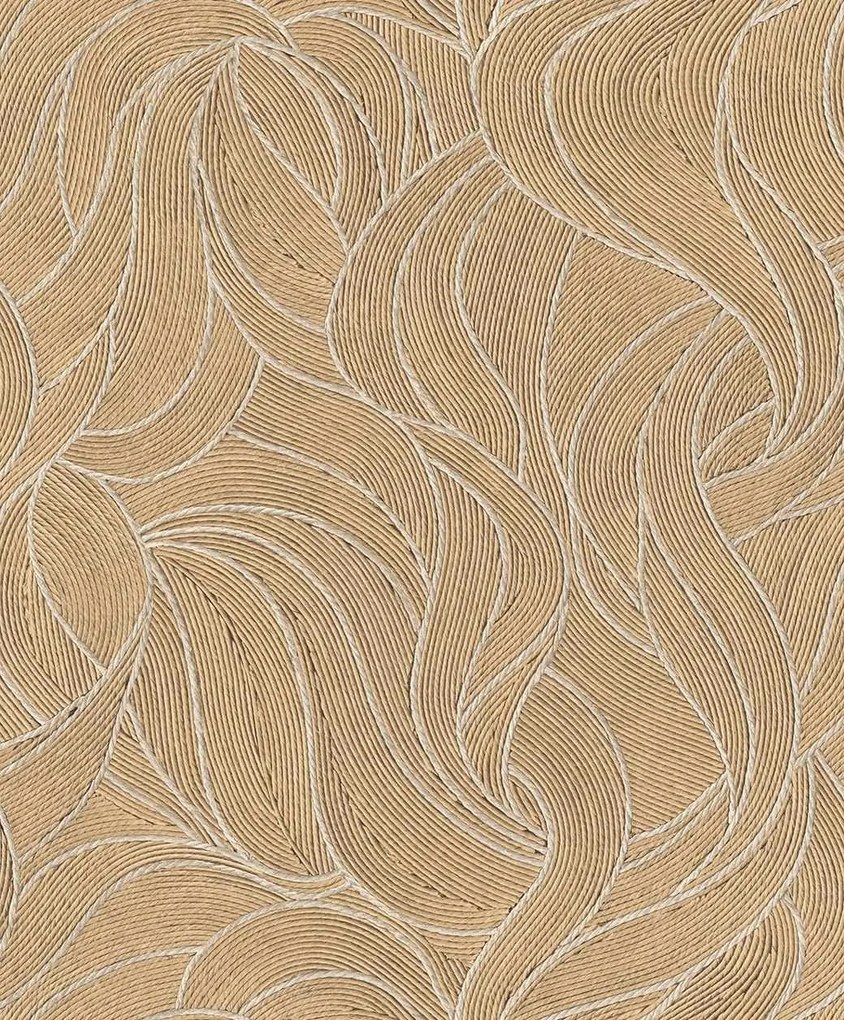 Decoprint Terra Nova Refined Organic barna hullámos texturált vlies tapéta – TN29071