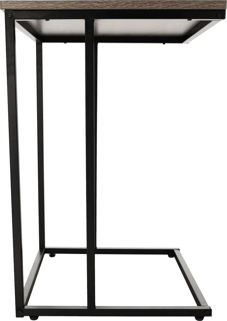 Konzolasztal, tölgy/fekete, KALA