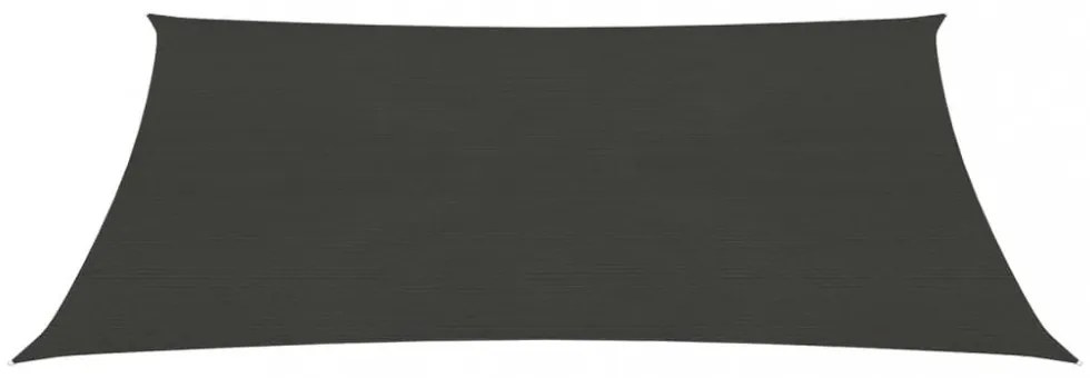 antracitszürke HDPE napvitorla 160 g/m² 5 x 6 m