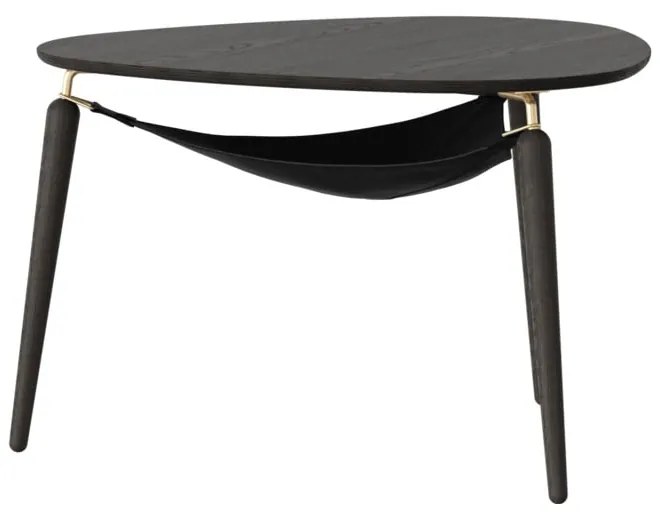 Fekete dohányzóasztal ø 80 cm Hang Out – UMAGE