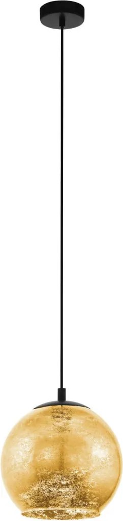 EGLO 98523 ALBARACCIN Modern Függesztett Lámpa Fekete, Sárga E27 IP20