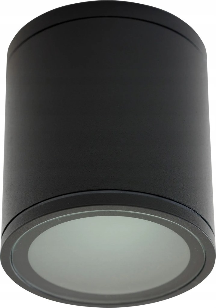 IP65 Falra Szerelhető Légmentesen Záródó Cső GU10 Fekete