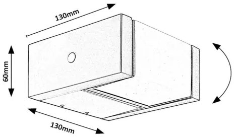 Rabalux 77183 - LED Kültéri fali lámpa CUBBINGTON LED/10W/230V IP54