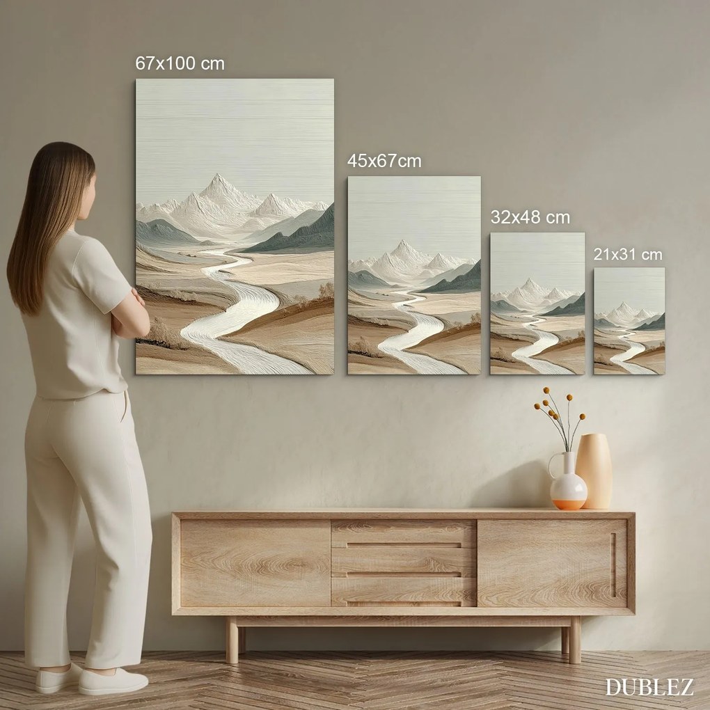 DUBLEZ | Természet ihlette dizájn falikép – Békesség a hegyek ölelésében