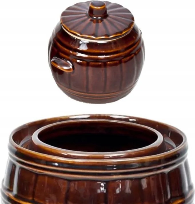 Kőhordó 1L Q9 Fedéllel Savanyításhoz És Tároláshoz