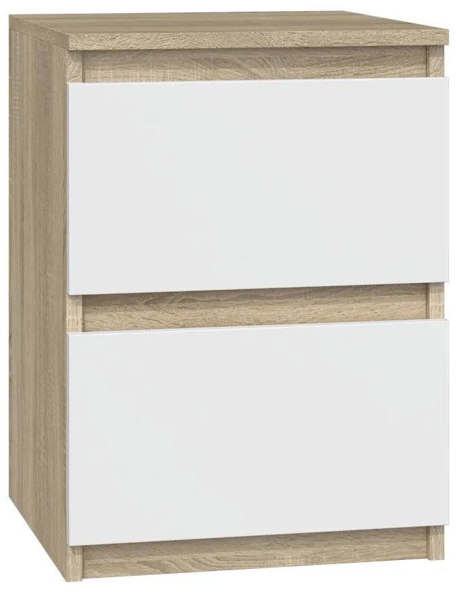 Odell M2 MIX éjjeliszekrény, 30x40x30 cm, fehér-sonoma