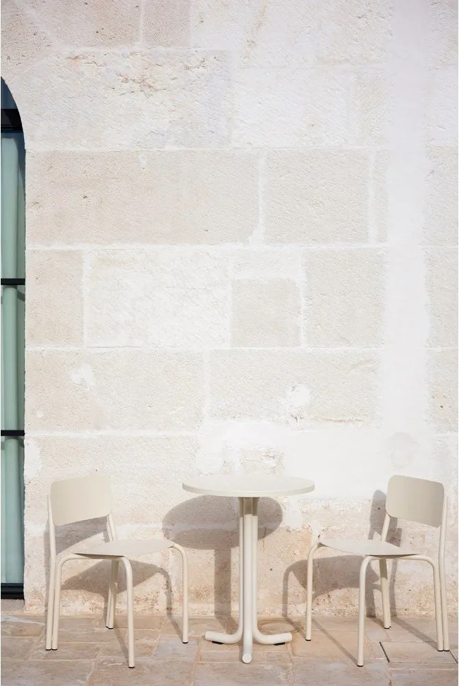 Bézs fém kerti szék Kei – noo.ma