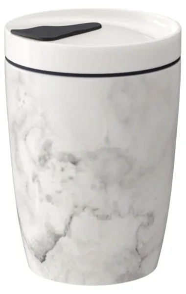 Like To Go szürke-fehér porcelán utazóbögre, 290 ml - Villeroy &amp; Boch
