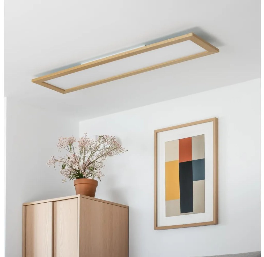 Eglo-LED RGBW mennyezeti felületre szerelhető panel SALOBRENA-C LED/34W/230V barna + távirányító