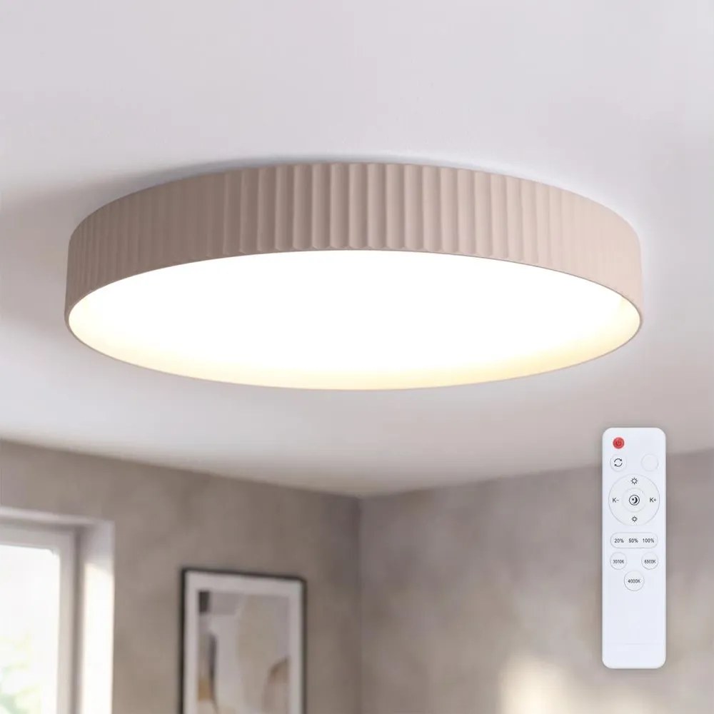 Brilagi - Dimmelhető mennyezeti LED lámpatest LUCIA LED/60W/230V átm. 59 cm taupe + távirányító