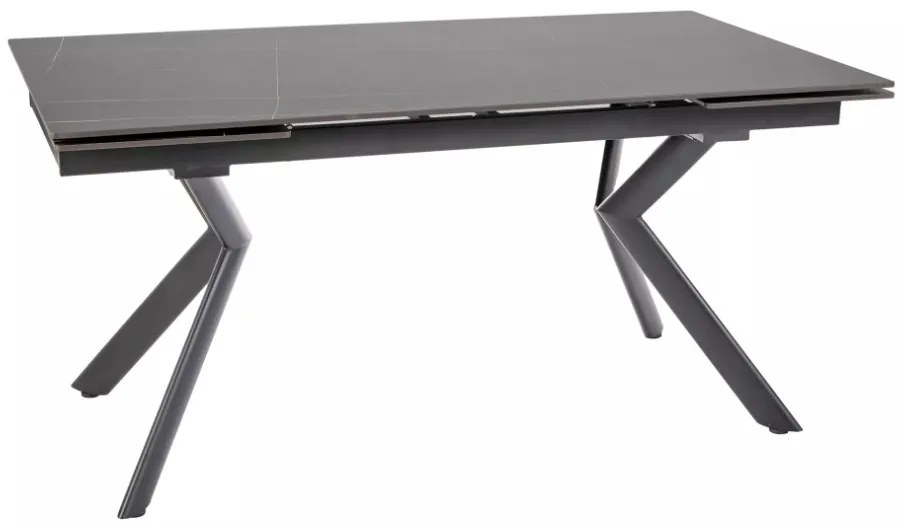 Norton bővíthető étkezőasztal fekete 160-240 cm
