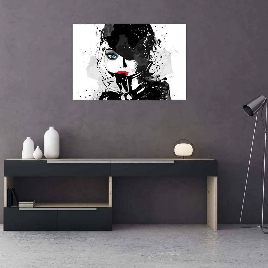 Kép - A titokzatos nő (90x60 cm)