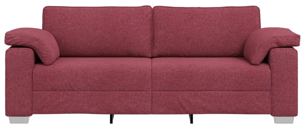 Kanapé párnával bordó 219 x 77 x 82 cm szövet