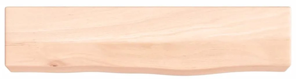 kezeletlen tömör tölgyfa fali polc 40x10x6 cm
