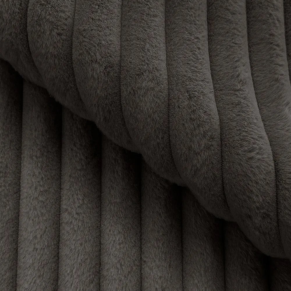 Sötétszürke kordbársony kanapé 213 cm Justin – Ropez