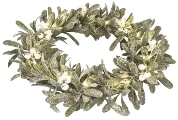 LED-es karácsonyi koszorú 25xLED/3xAA átmérő 35 cm