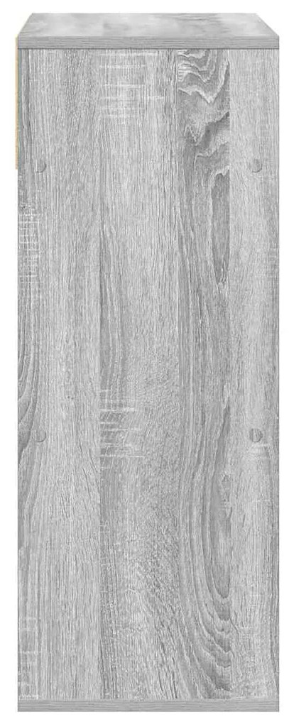 könyvszekrény szürke sonoma 66x31x80 cm szerelt fa