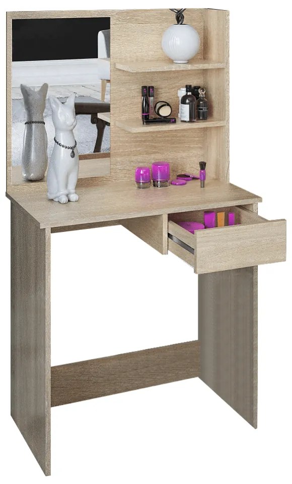 BELEZA dekoratív asztal, sonoma tölgy