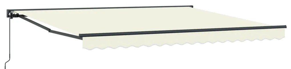 Kézi Behúzható Napellenző Krém 350x250 cm