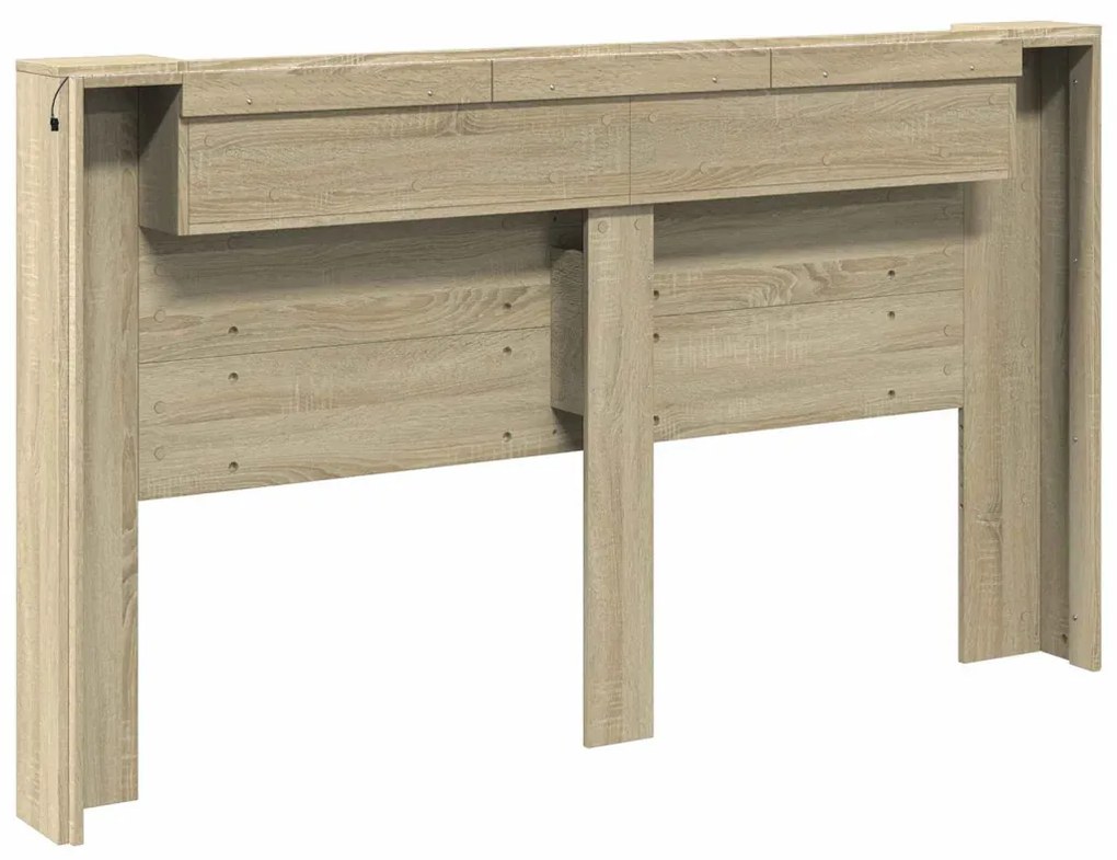 Fejtámla polcokkal Sonoma tölgy 180 x 16,5 x 103,5 cm Faanyag