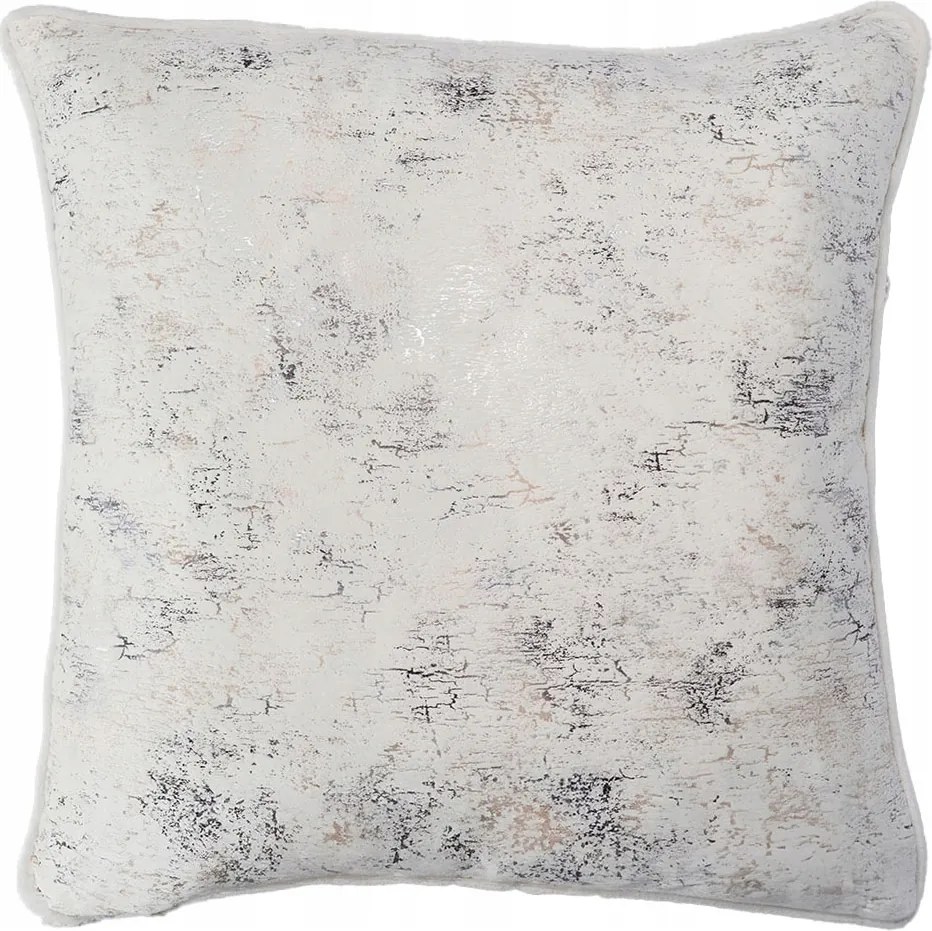 Díszpárnahuzat márvány glamour 40x40 cm Krémszínű