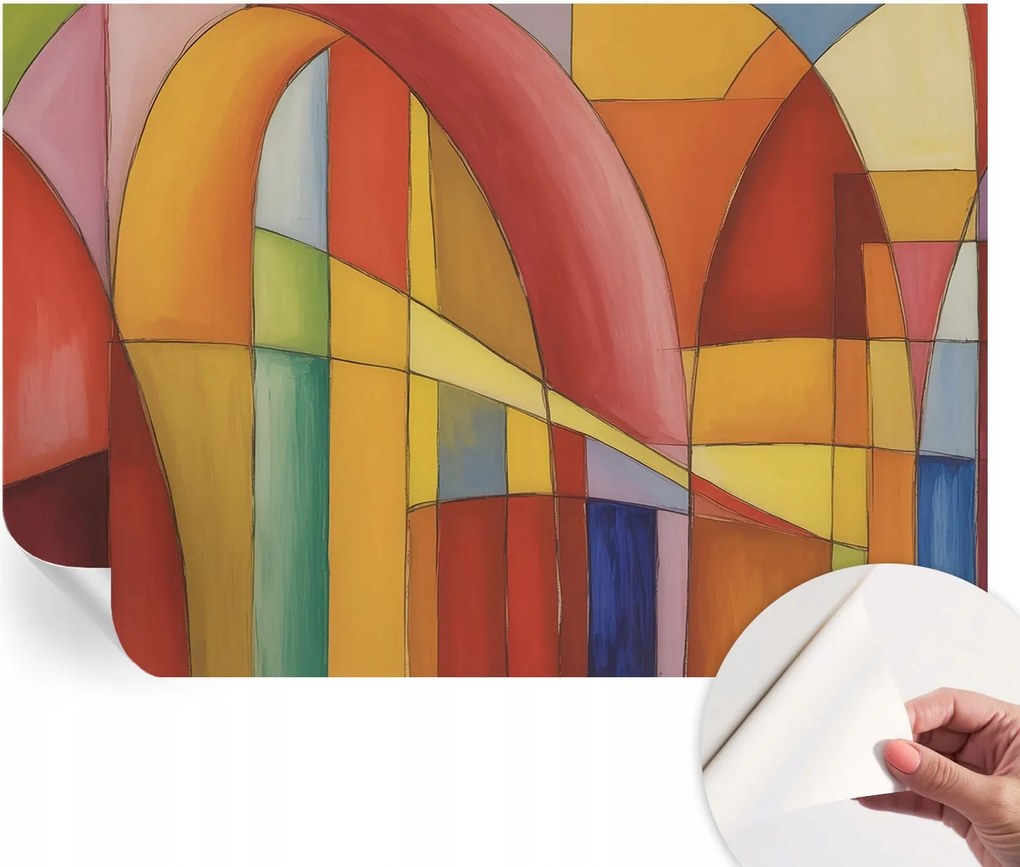 Mosható öntapadós fotótapéta étkezőbe Energia öntőformák 152x104 cm